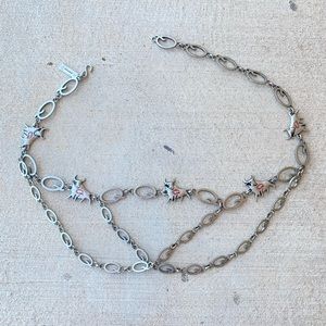 🌻 Q Cattle Cow Vintage Metal Concho Belt